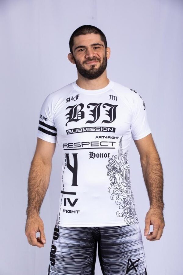 Rash Guard "RESPECT" Blanca Manga Corta