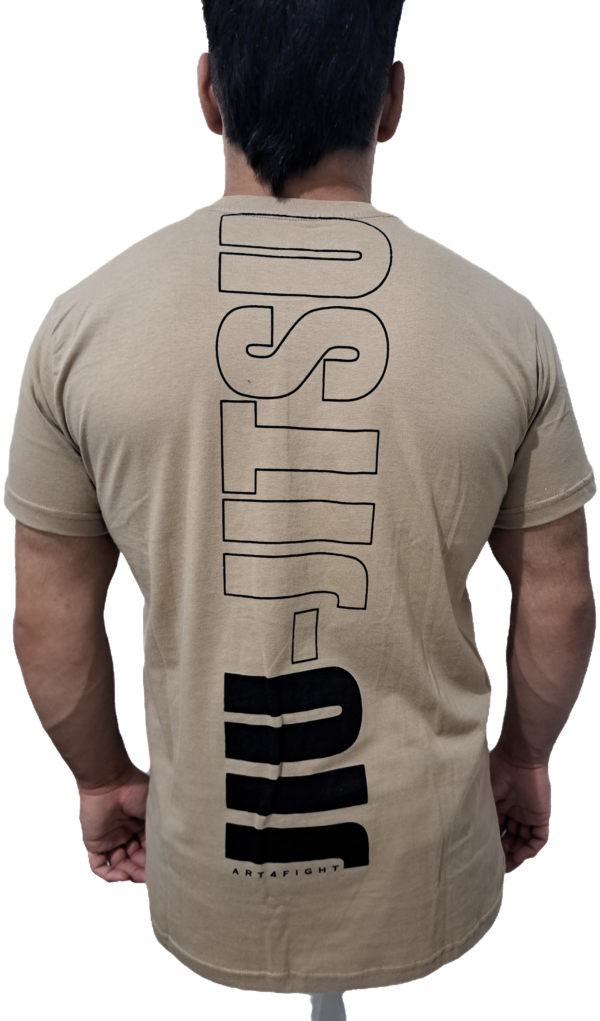 Camiseta "JIU JITSU" Marrón Claro - Imagen 2