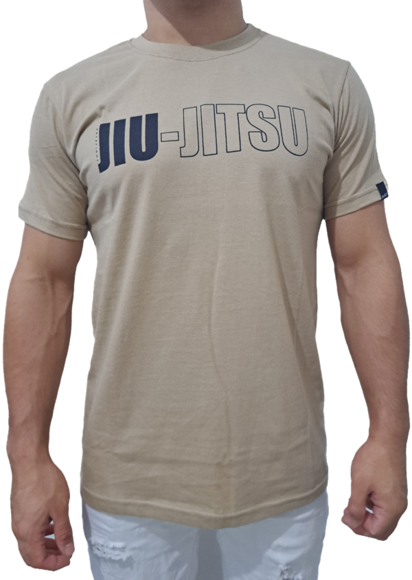 Camiseta "JIU JITSU" Marrón Claro