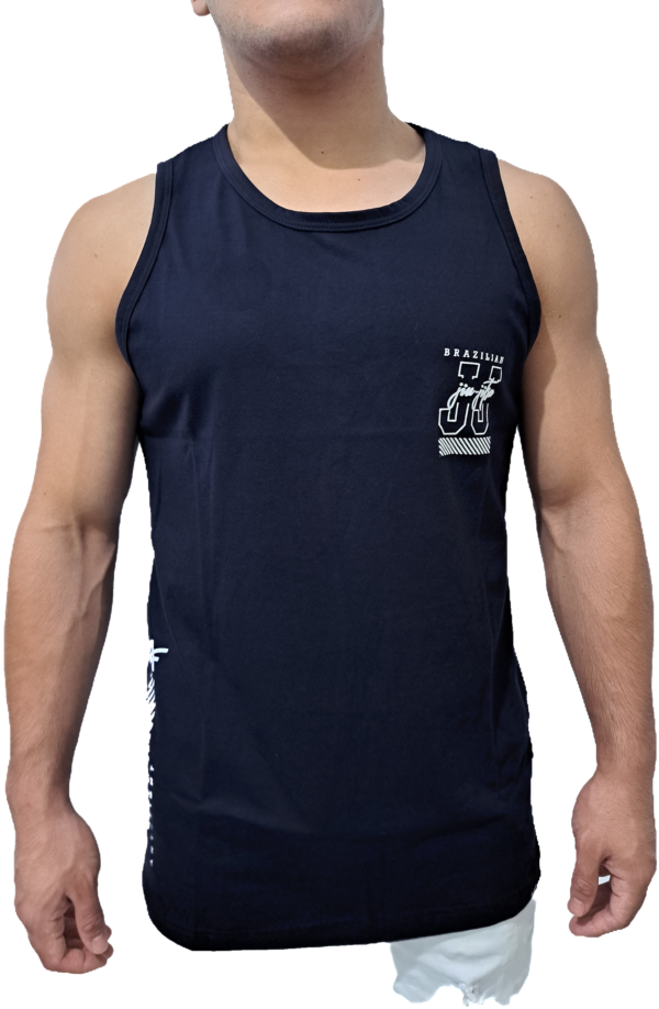 Camiseta Musculosa Negra/Blanca