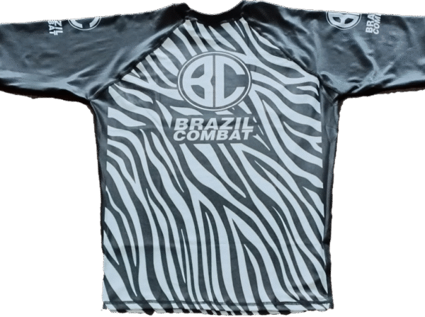 Rash Guard "Zebra" Blanca Manga Corta - Imagen 2