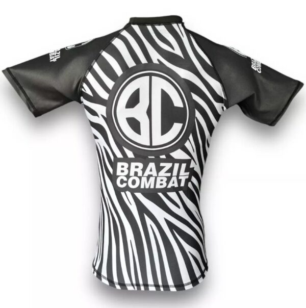 Rash Guard "Zebra" Blanca Manga Corta - Imagen 4